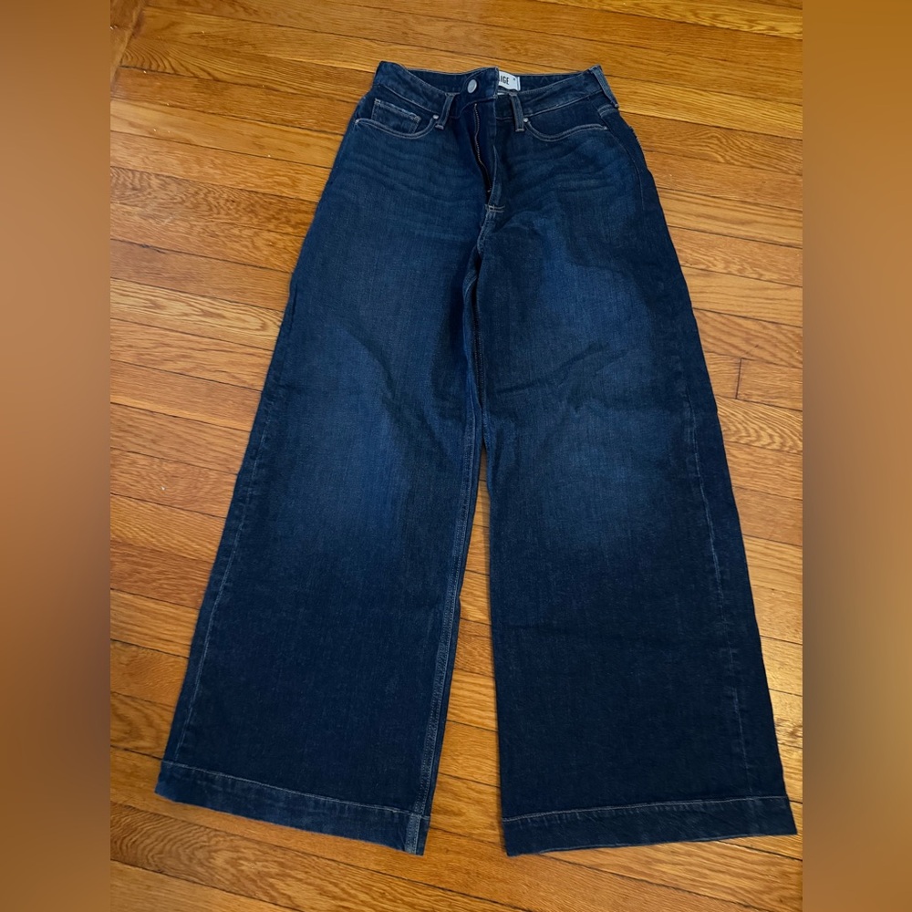 PAIGE Harper Wide High Rise Wide Leg Denim